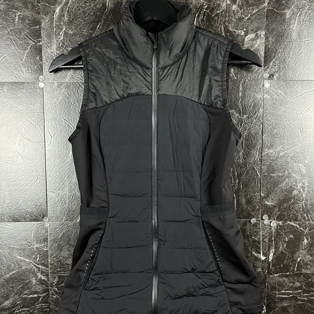 Lululemon Women's Black Down Puff Running Vest Size 4